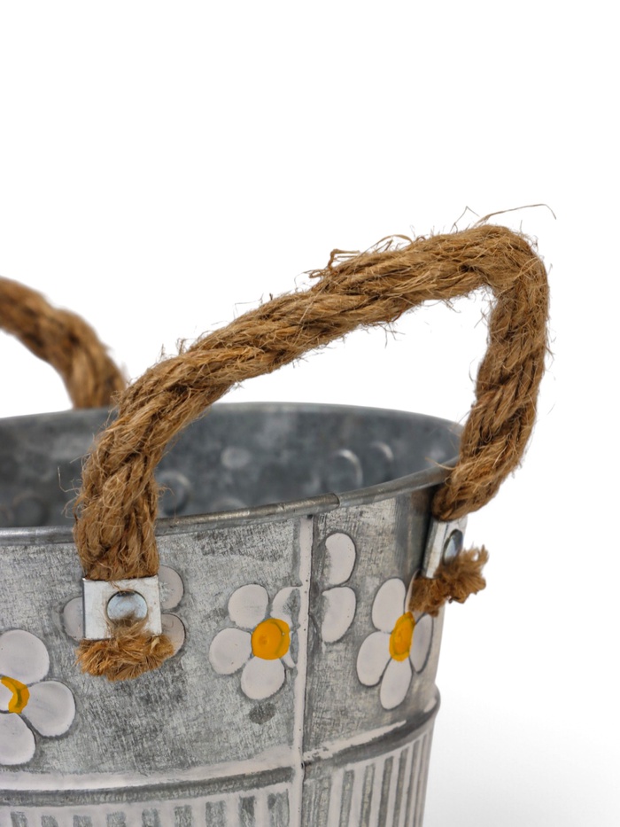 Кашпо «Ведёрко Фрейя», 11.5×11.5×10.5 см