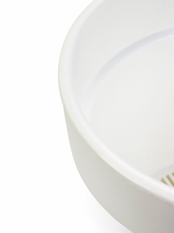 Кашпо со вставкой «Порто», 3.5 л, d=20 см, h=19 см, пластик, белое