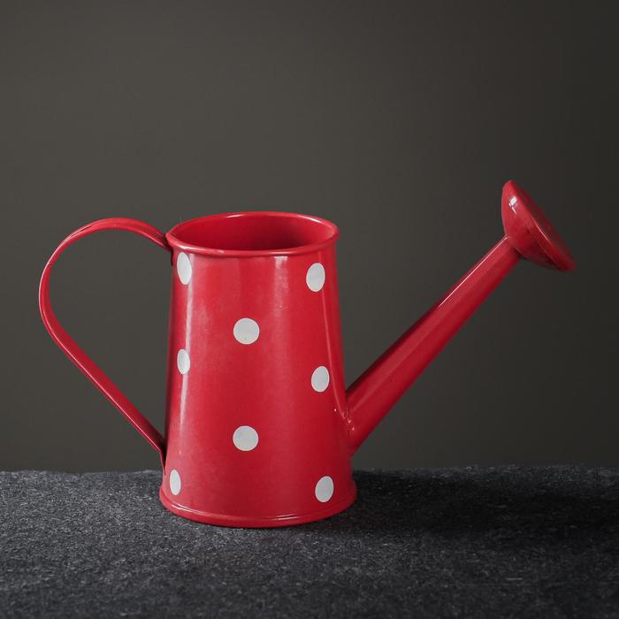 Кашпо «Лейка», 15×7×8 см, красное