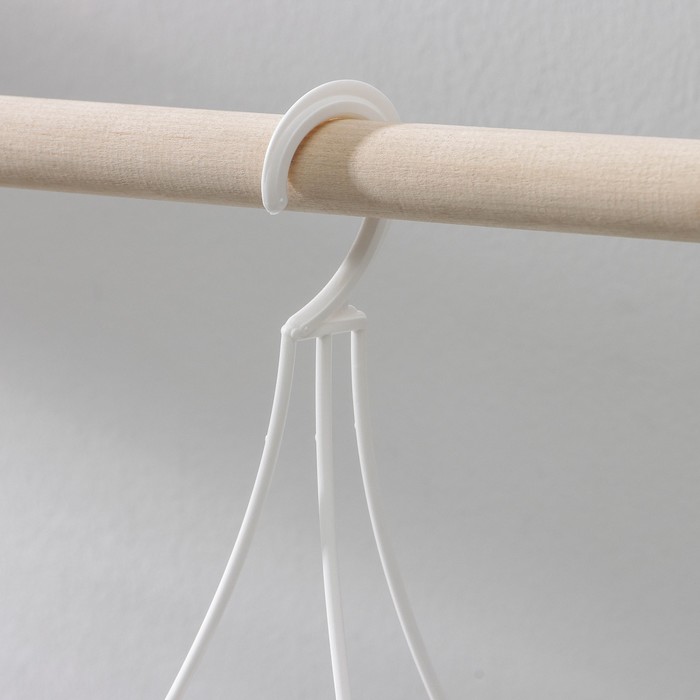 Кашпо уличное подвесное для цветов «Джулия», 8 л, белое