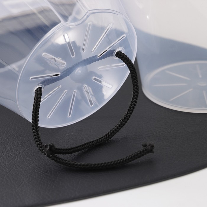 Кашпо для цветов со вставкой «Афина», 1 л, прозрачное