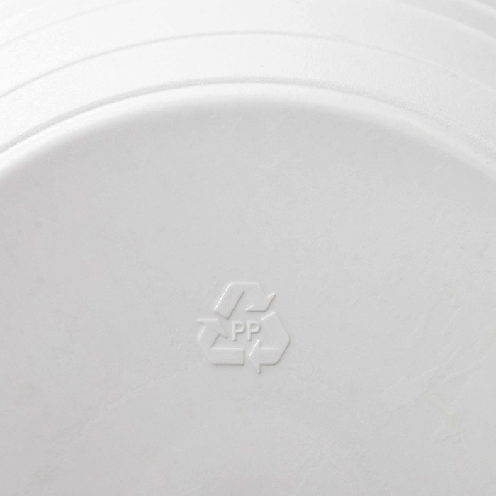 Горшок для цветов с поддоном «Япония» 1.2 л, пластиковый, белый