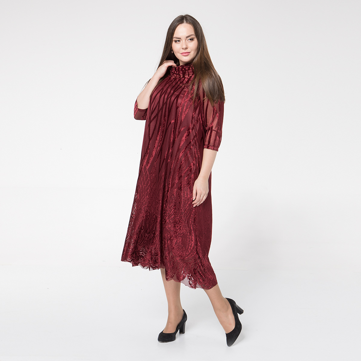 ст. цена2200руб.! Платье, бархат, бордовый