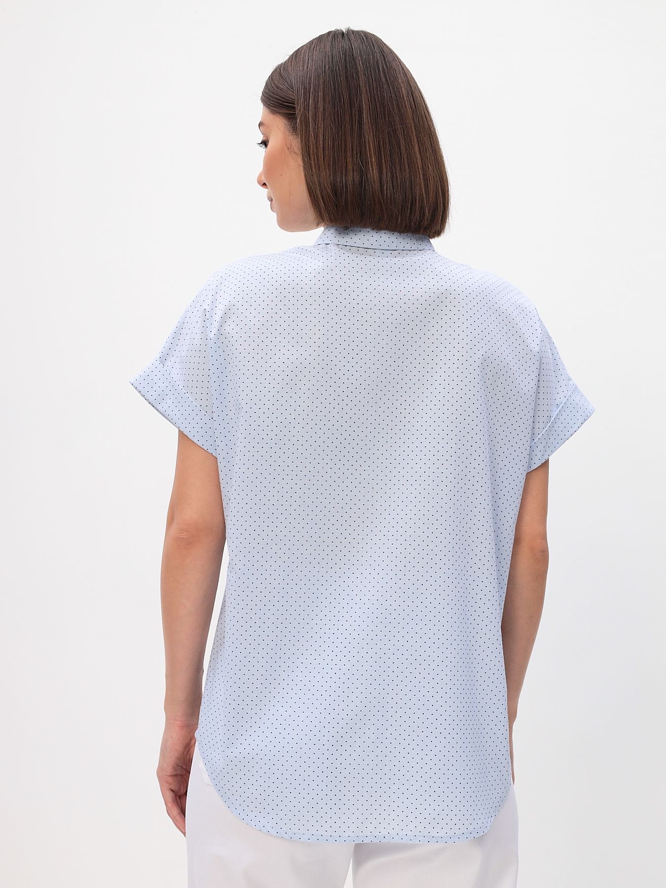 Блузка женская кор. рук. T-lab TL-B-042-2004-голубой