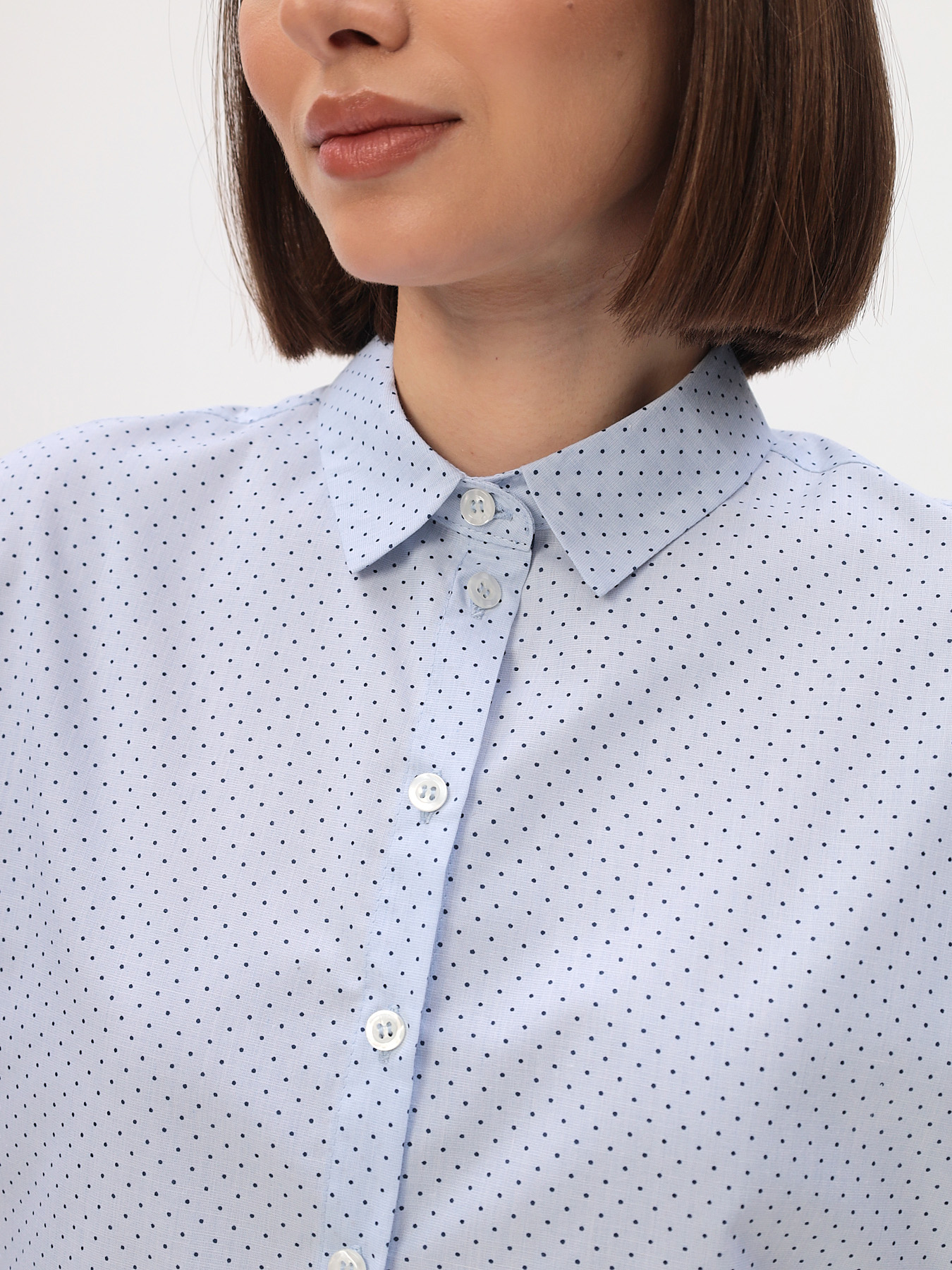 Блузка женская кор. рук. T-lab TL-B-042-2004-голубой