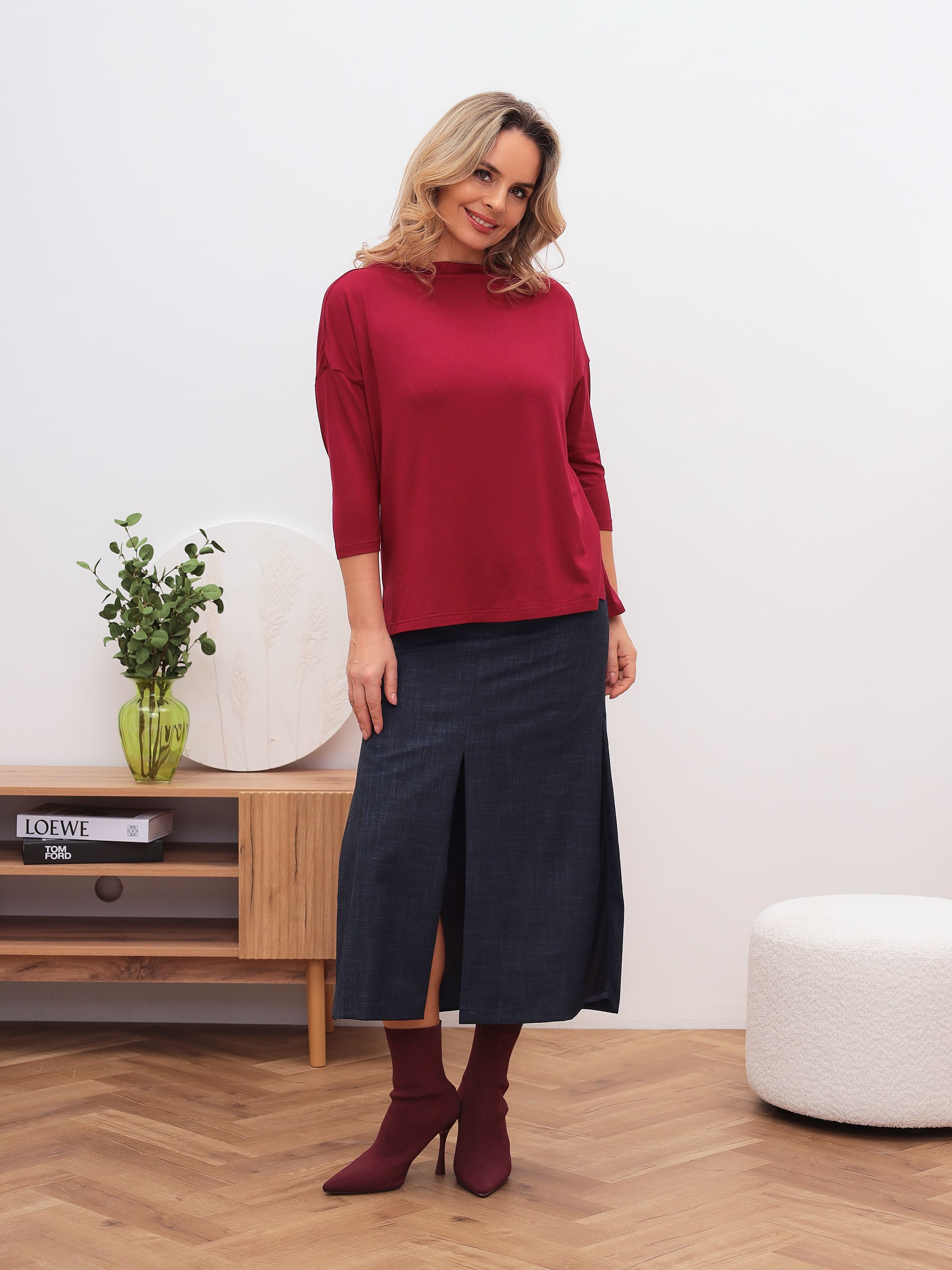 Джемпер женский T-lab TL-JP-001VI-бордо