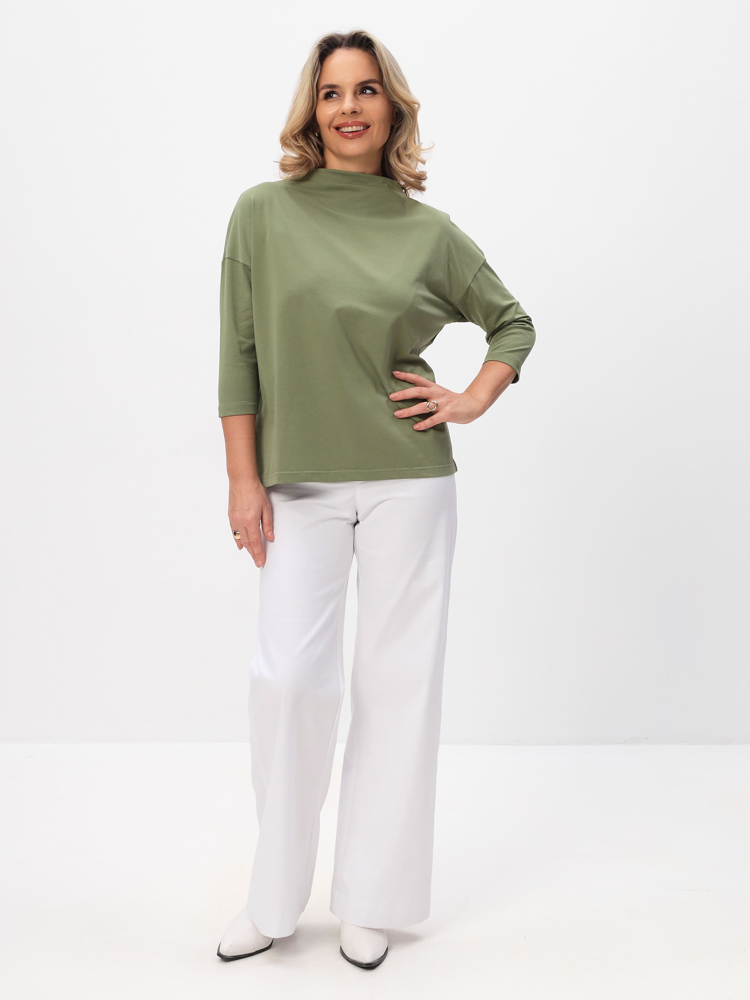 Джемпер женский T-lab TL-JP-001KO-63 оливковый