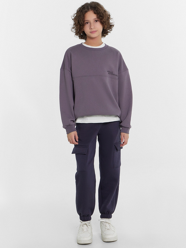 Брюки карго для мальчиков серые