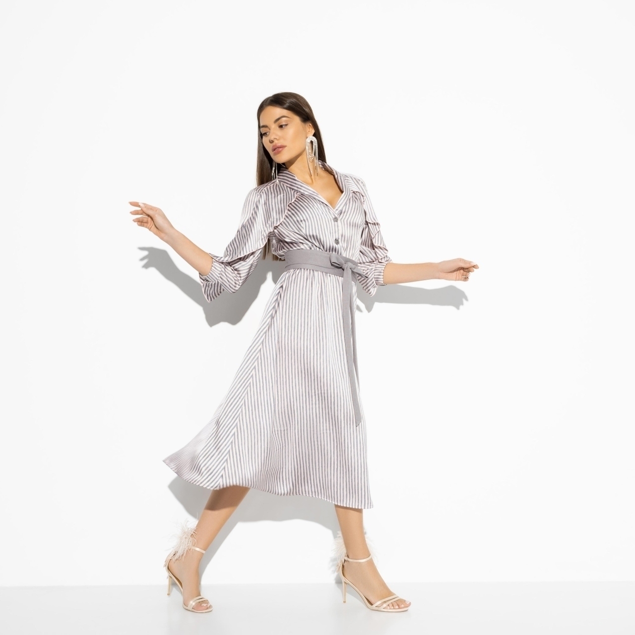 СТ. ЦЕНА 1990 руб//Платье, Грация леди (fashion, с поясом)