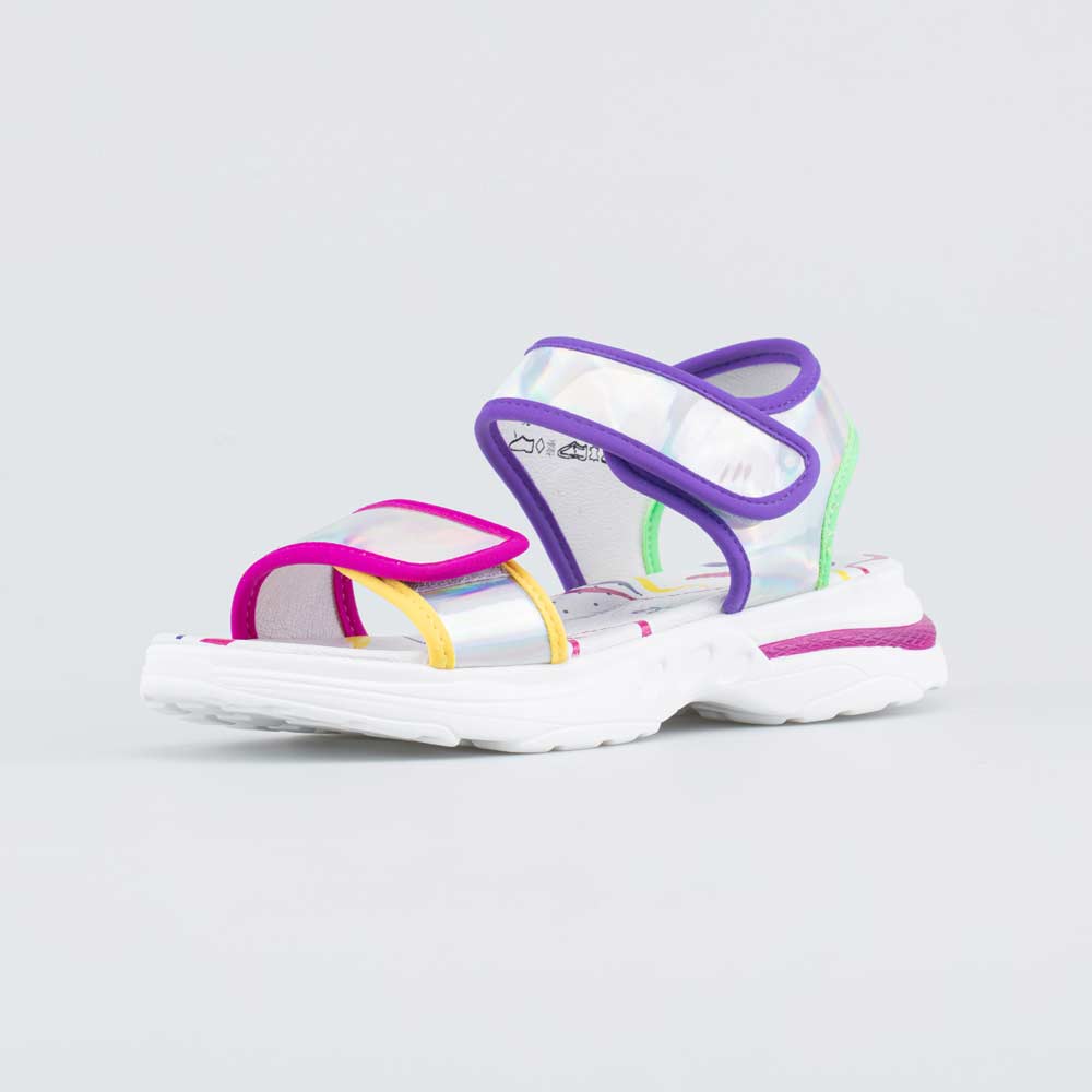 срб-цве туфли летние дошкольные Комбинирован.