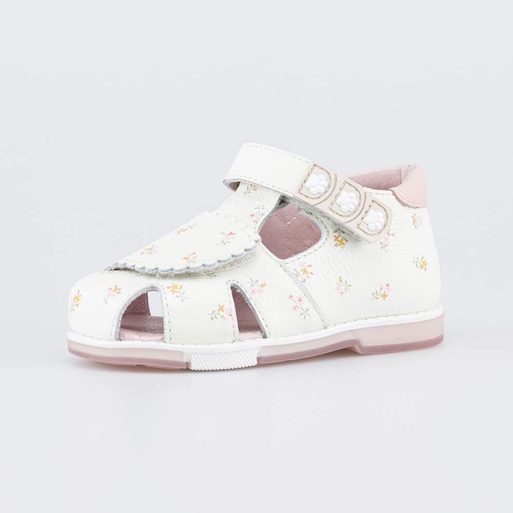 бежевый туфли летние ясельная, малодетская Нат. кожа