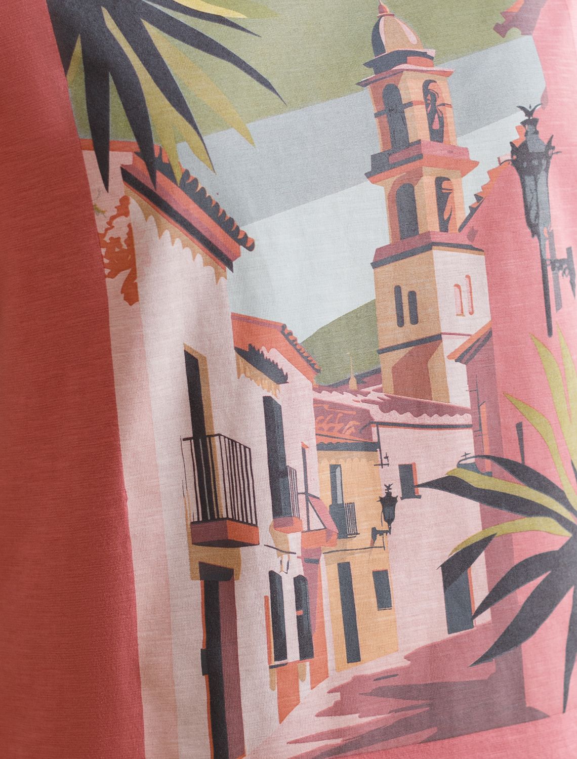 Футболка из фактурного полотна с авторским принтом