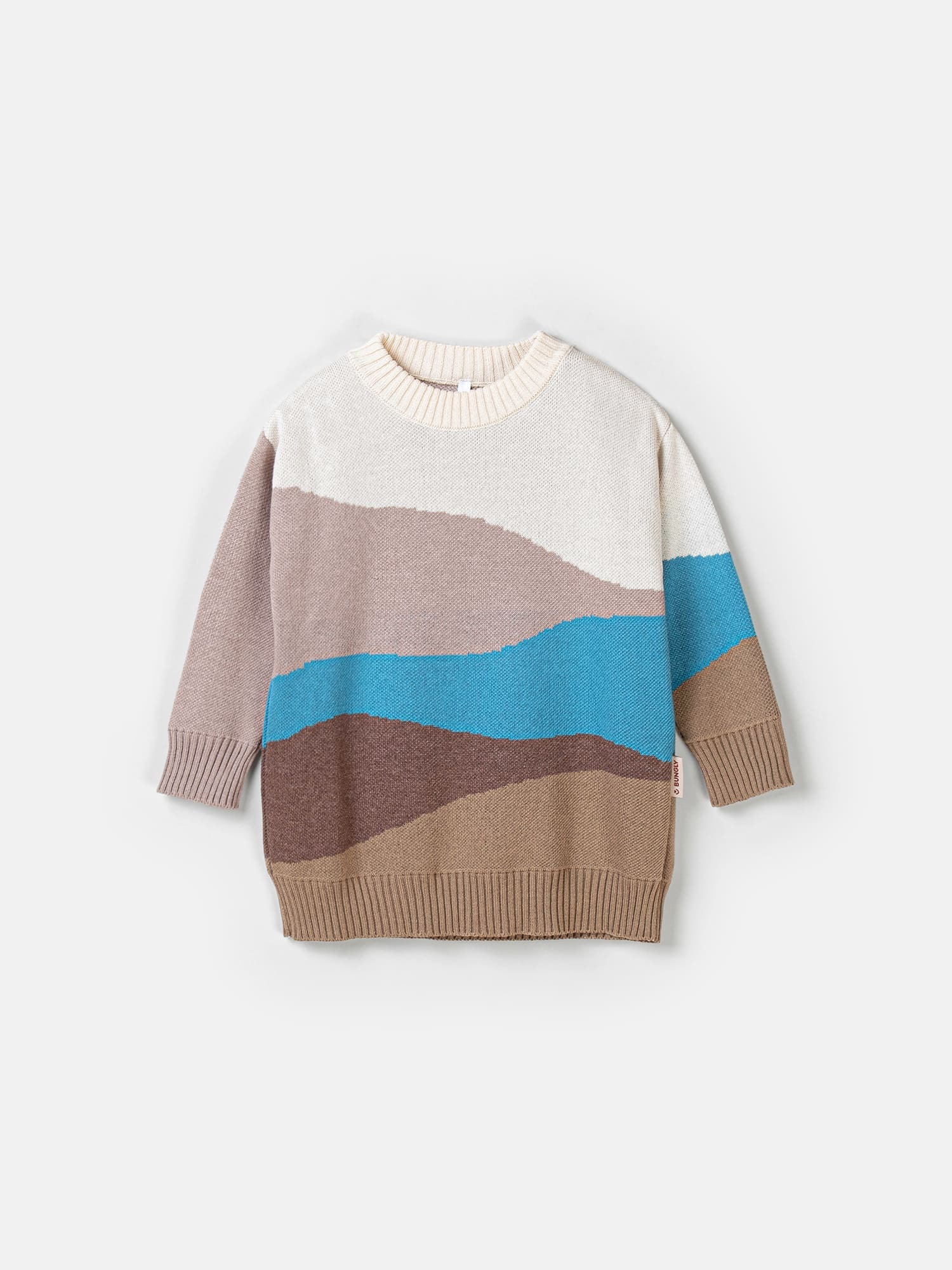 Джемпер вязаный удлиненный