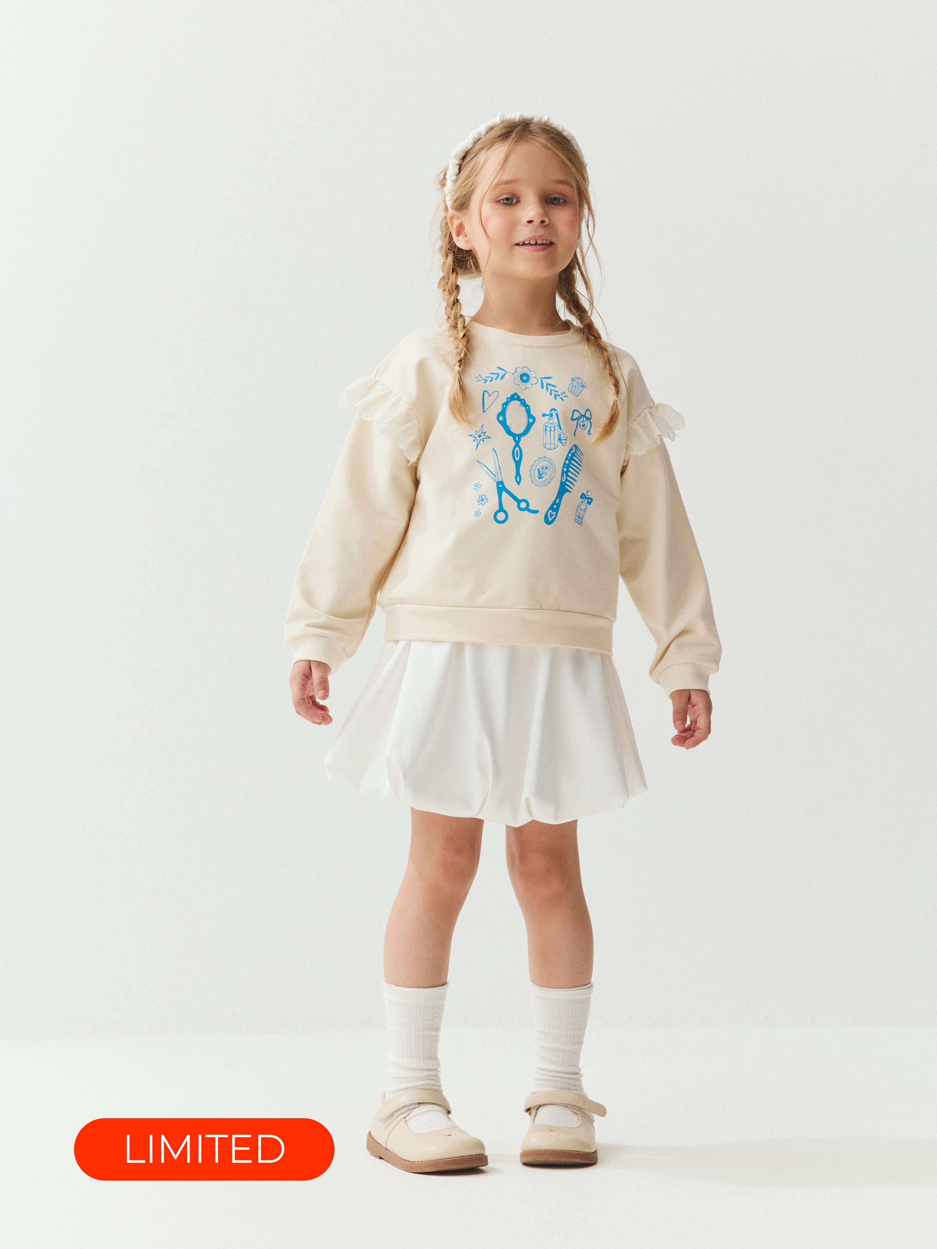 Свитшот с рюшей