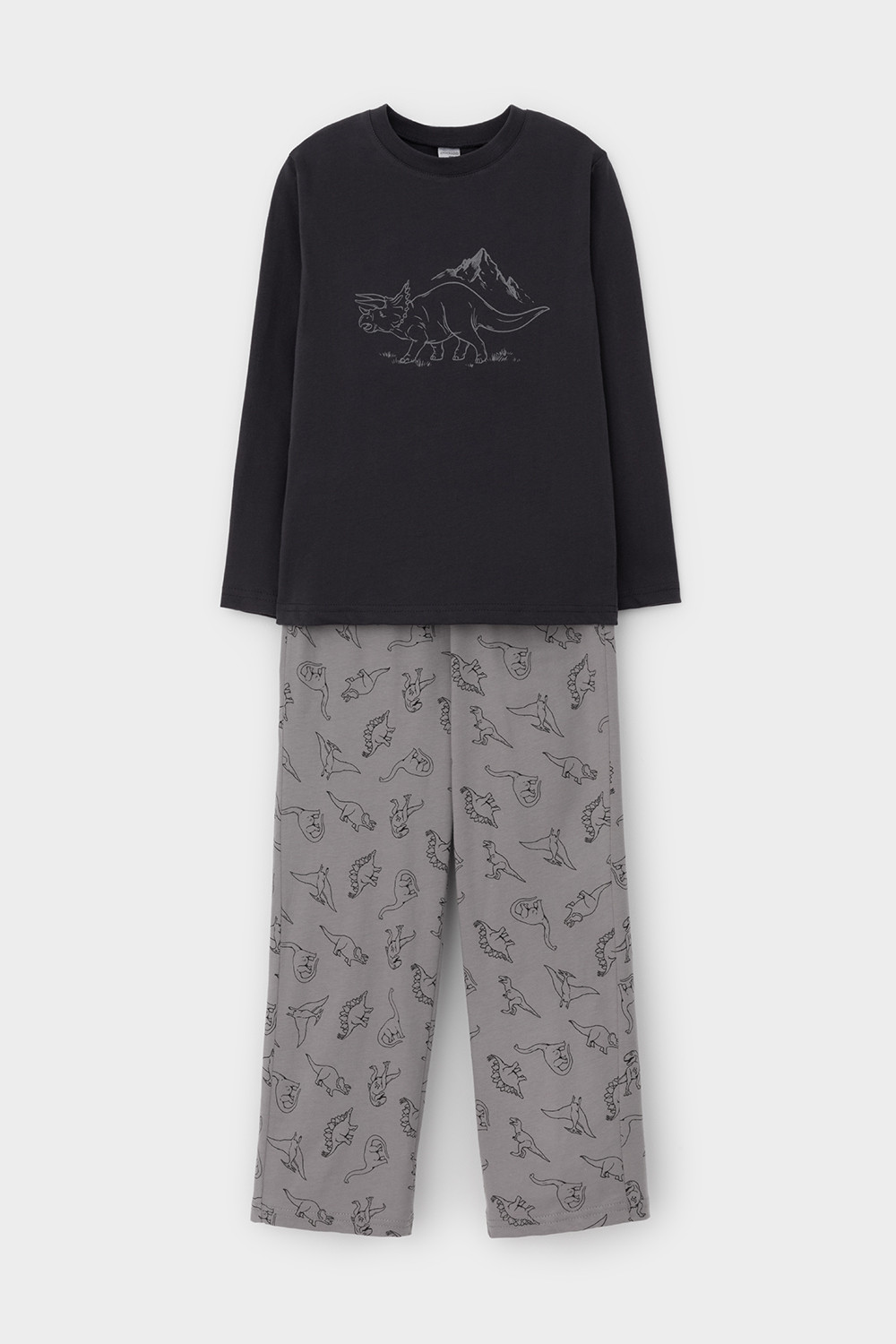 Crockid Пижама К 1600 графит, дино друзья Crockid