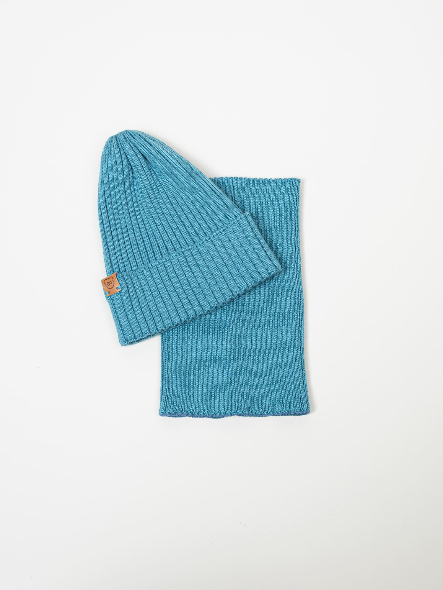 Шапка и снуд хлопковые однослойные