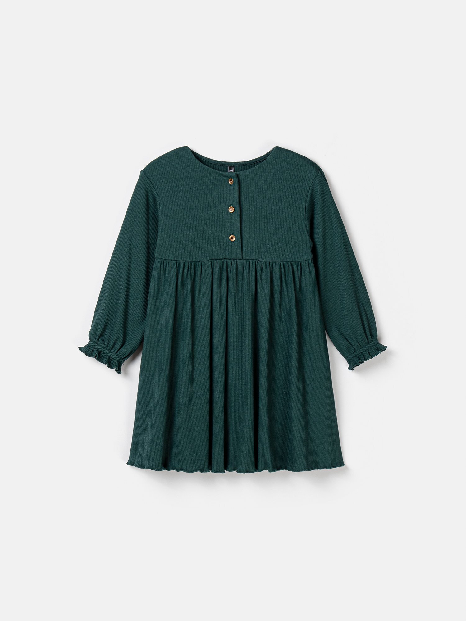 Платье в рубчик для девочки