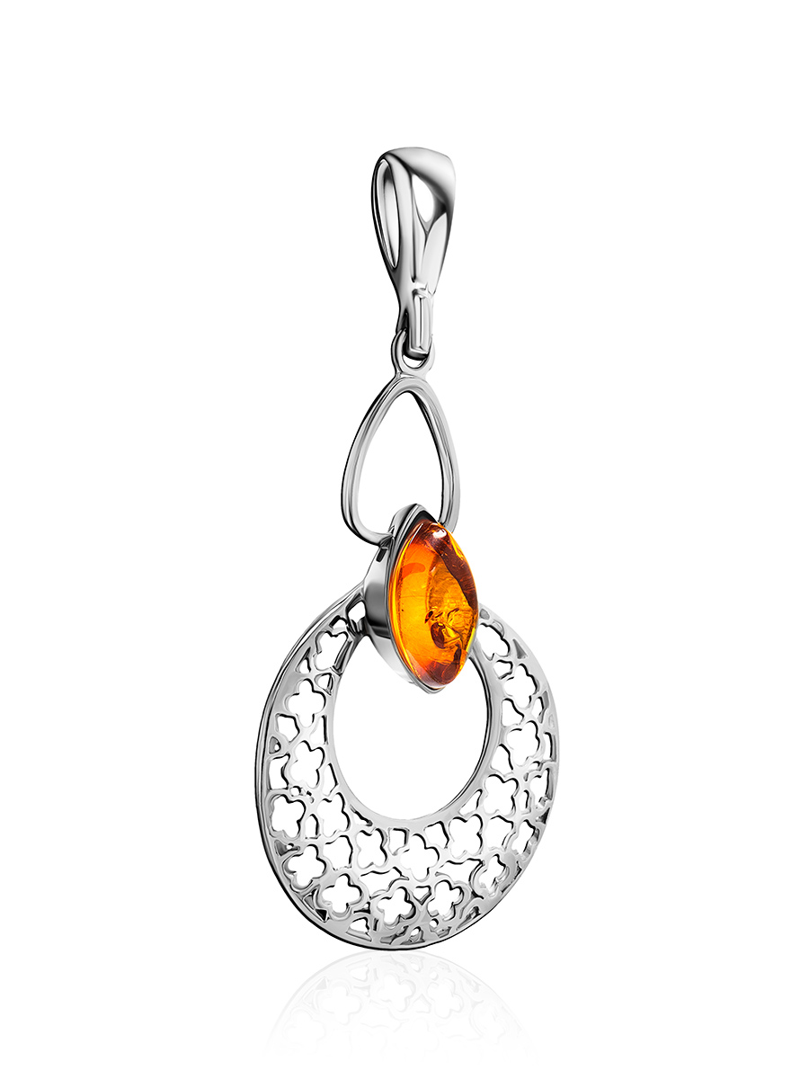 Ажурный кулон «Согдиана» из коньячного янтаря