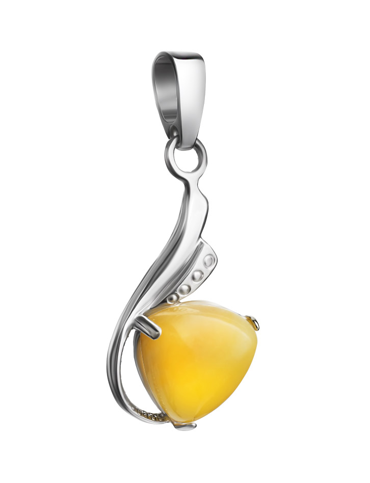 Подвеска с вставкой из натурального янтаря «Акапулько»
