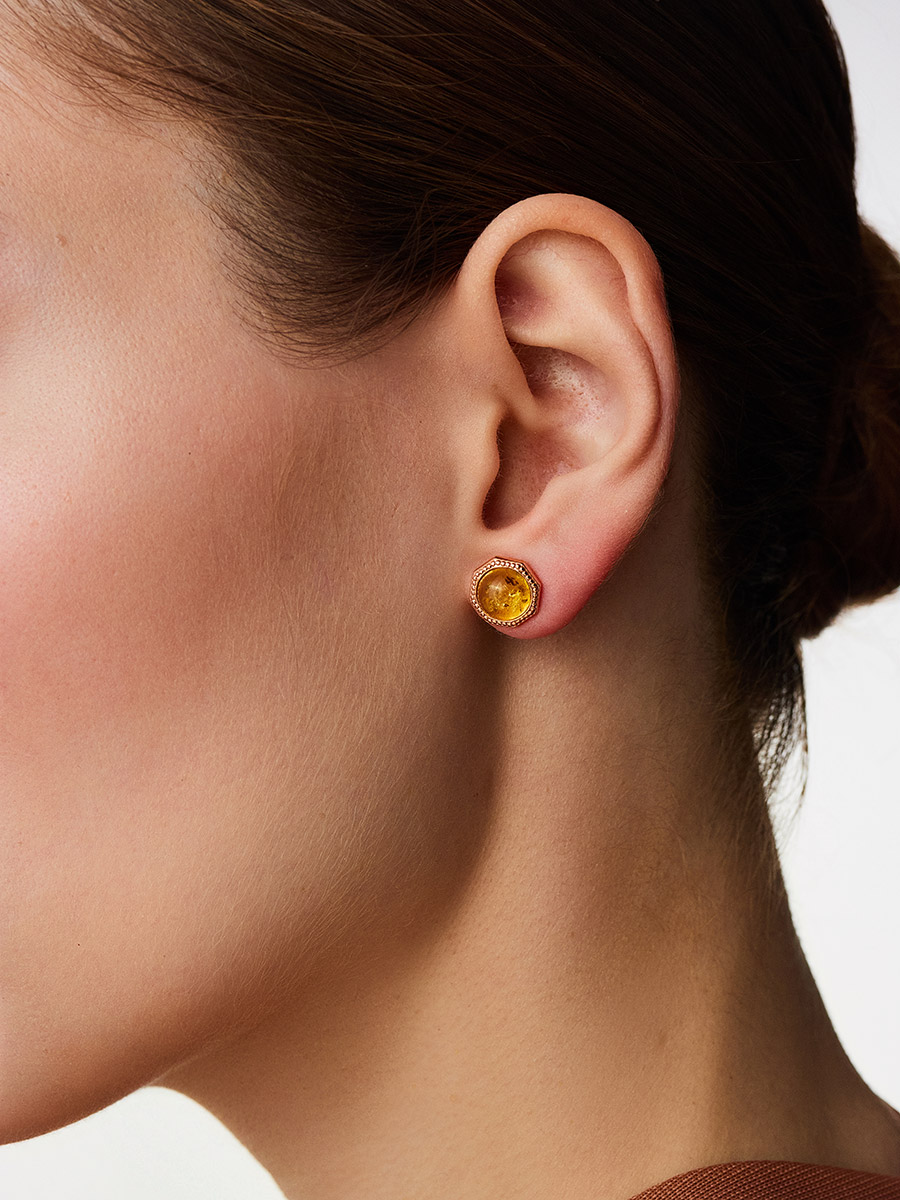 Красивые яркие серьги «Шахерезада» с лимонным янтарём