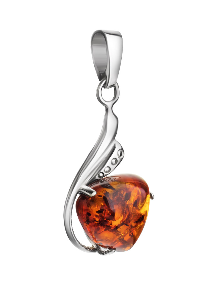 Подвеска с вставкой из натурального янтаря «Акапулько»