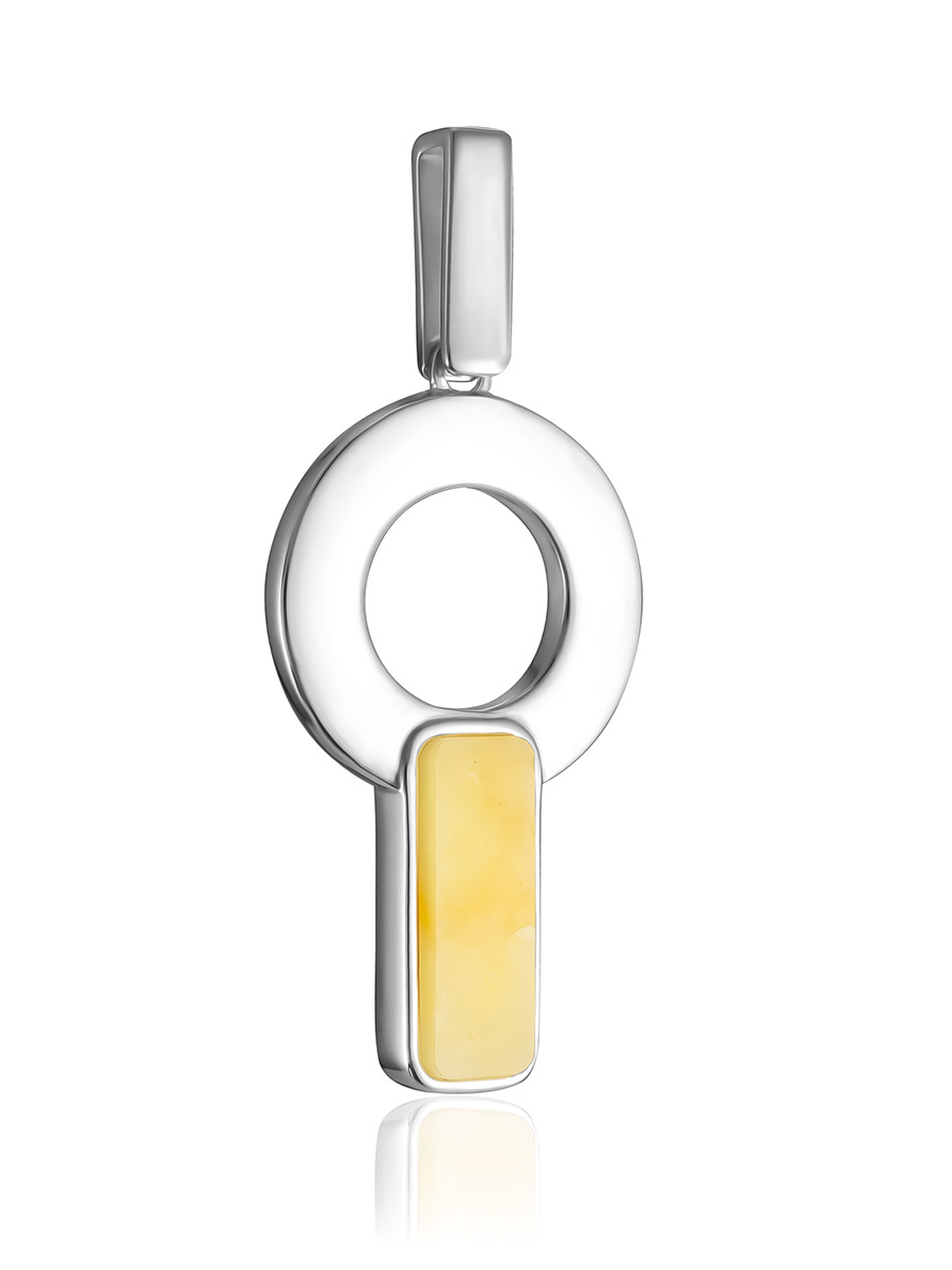 Оригинальная подвеска с медовым янтарём London