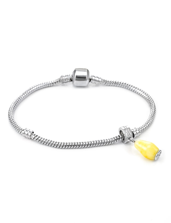 Оригинальный шарм для модульного браслета из янтаря Matryoshka®