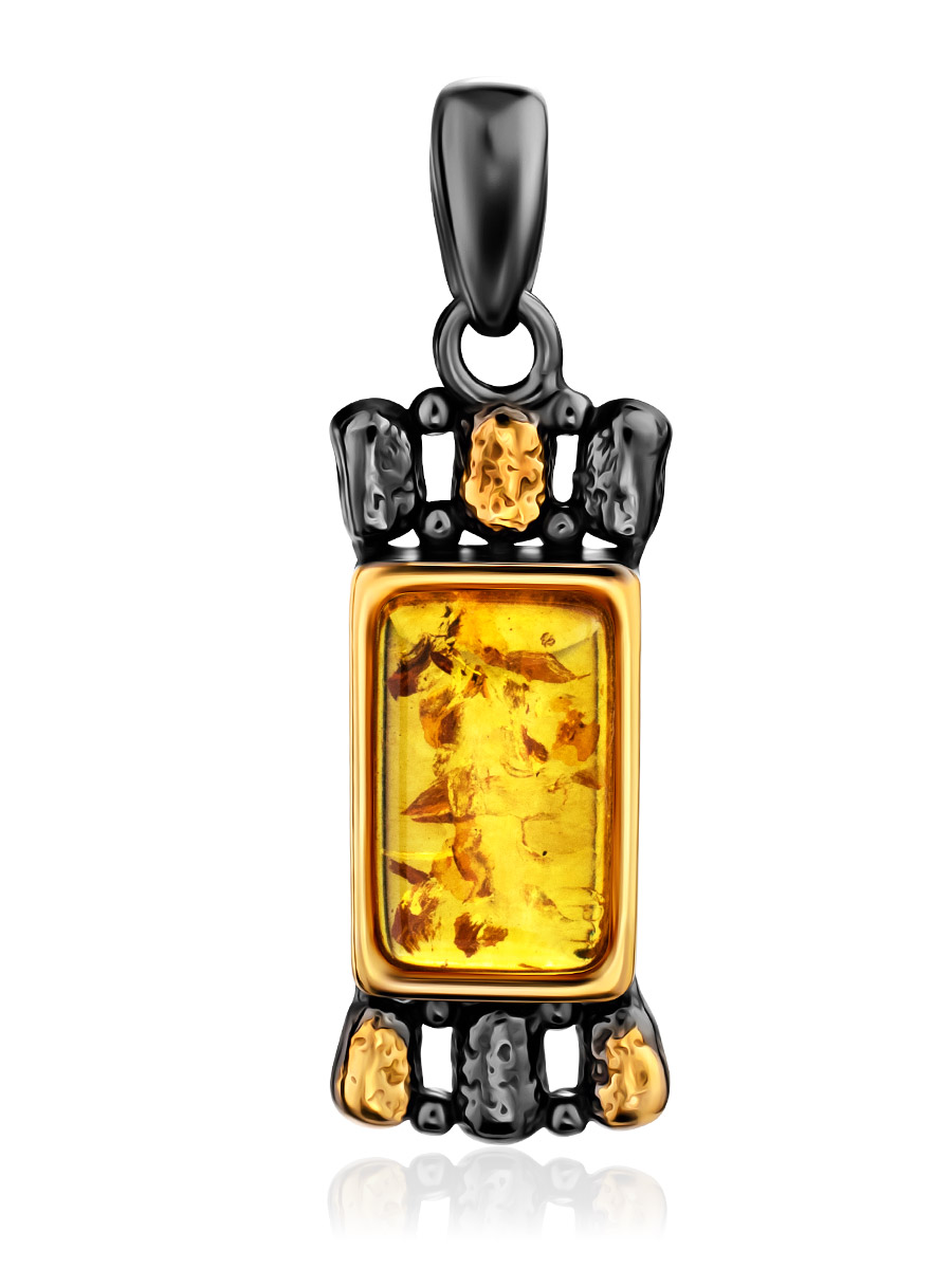 Оригинальная подвеска из янтаря «Бубинга»