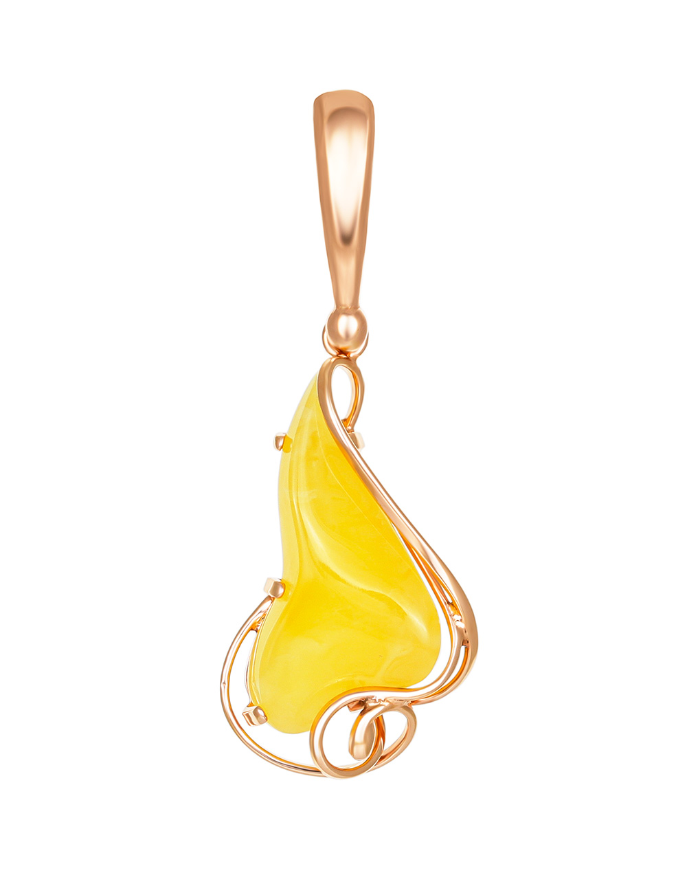 Нарядная подвеска «Риальто» из медового янтаря