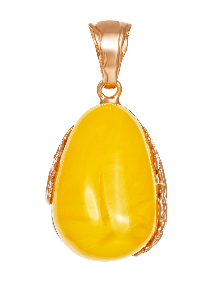 Роскошная подвеска из натурального янтаря «Версаль»