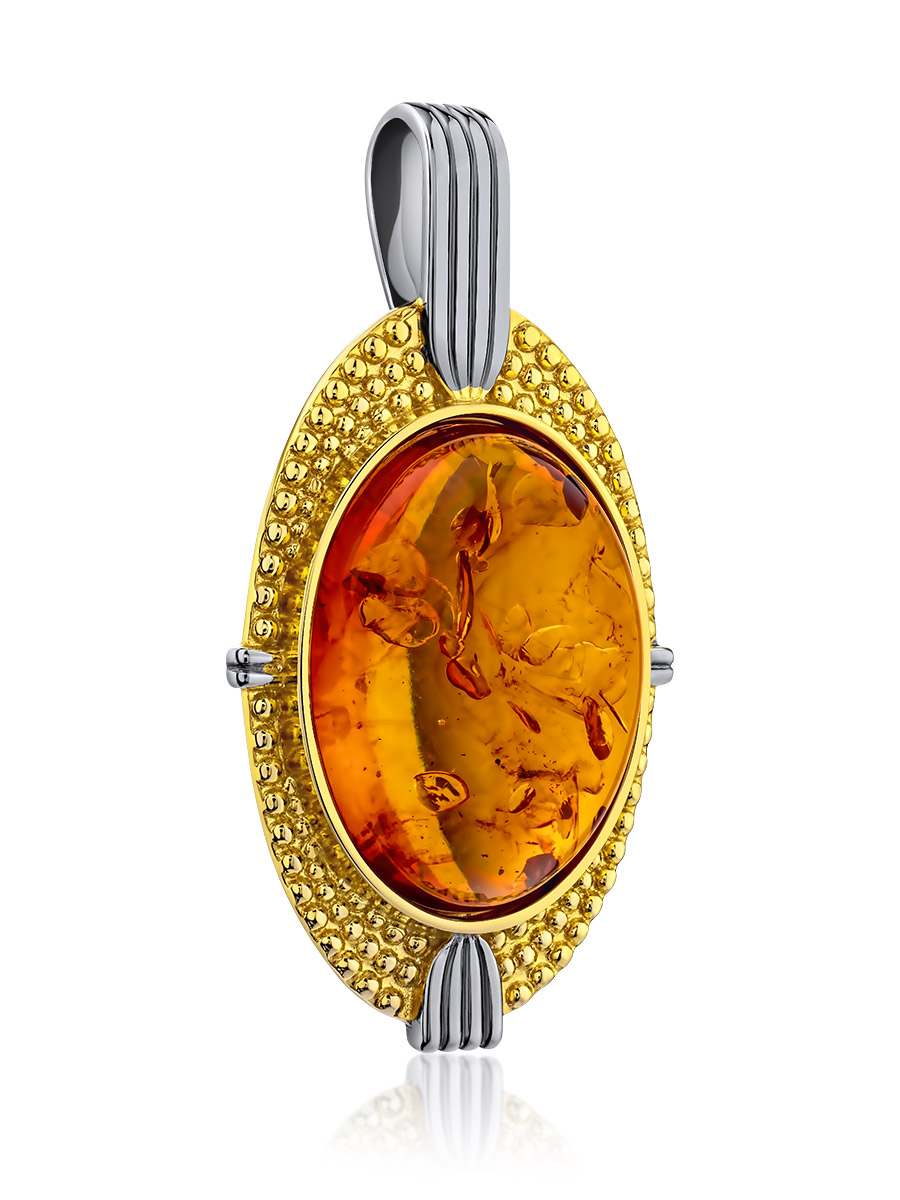 Кулон «Мойра» из натурального янтаря