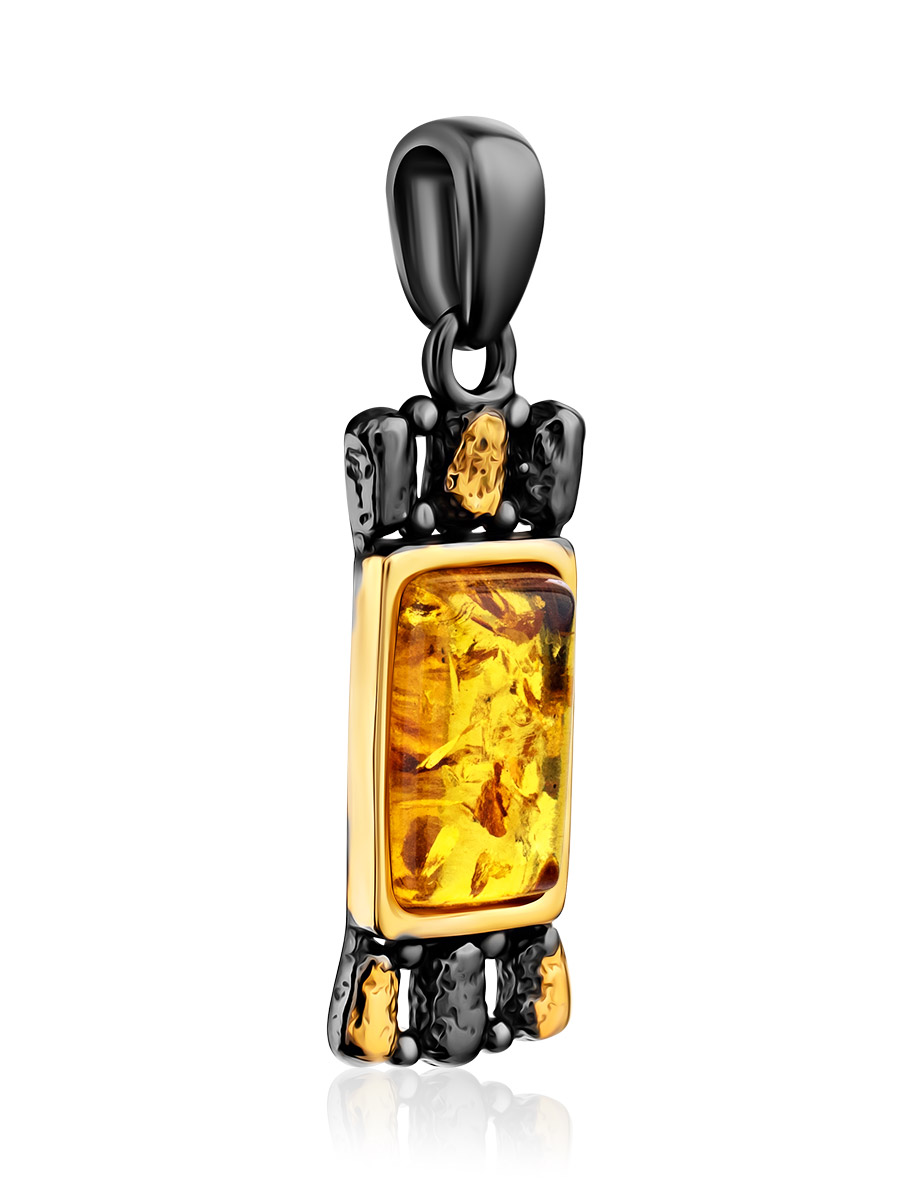 Оригинальная подвеска из янтаря «Бубинга»