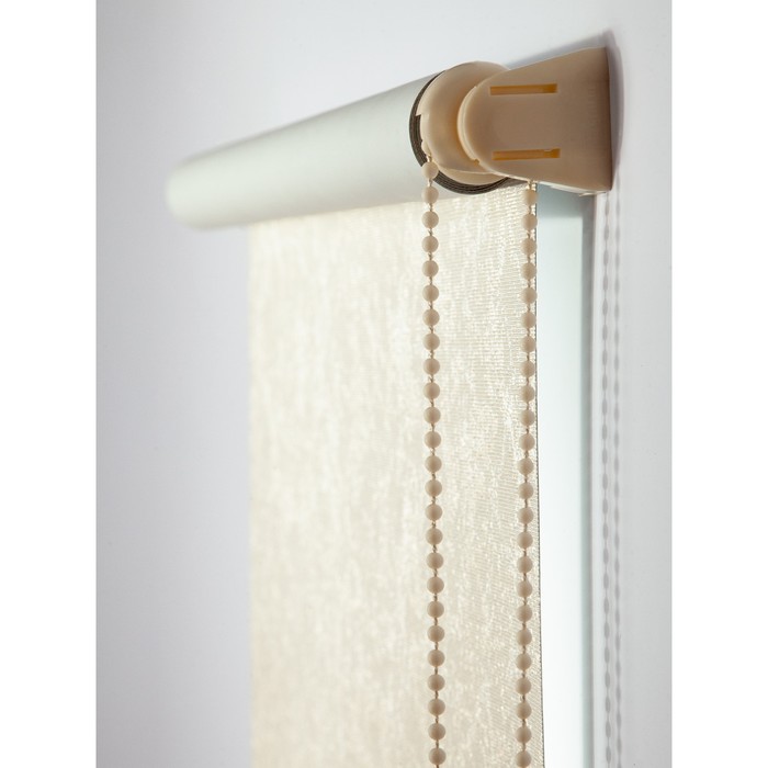 Рулонная штора blackout «Венеция», 80х160 см, цвет белое золото