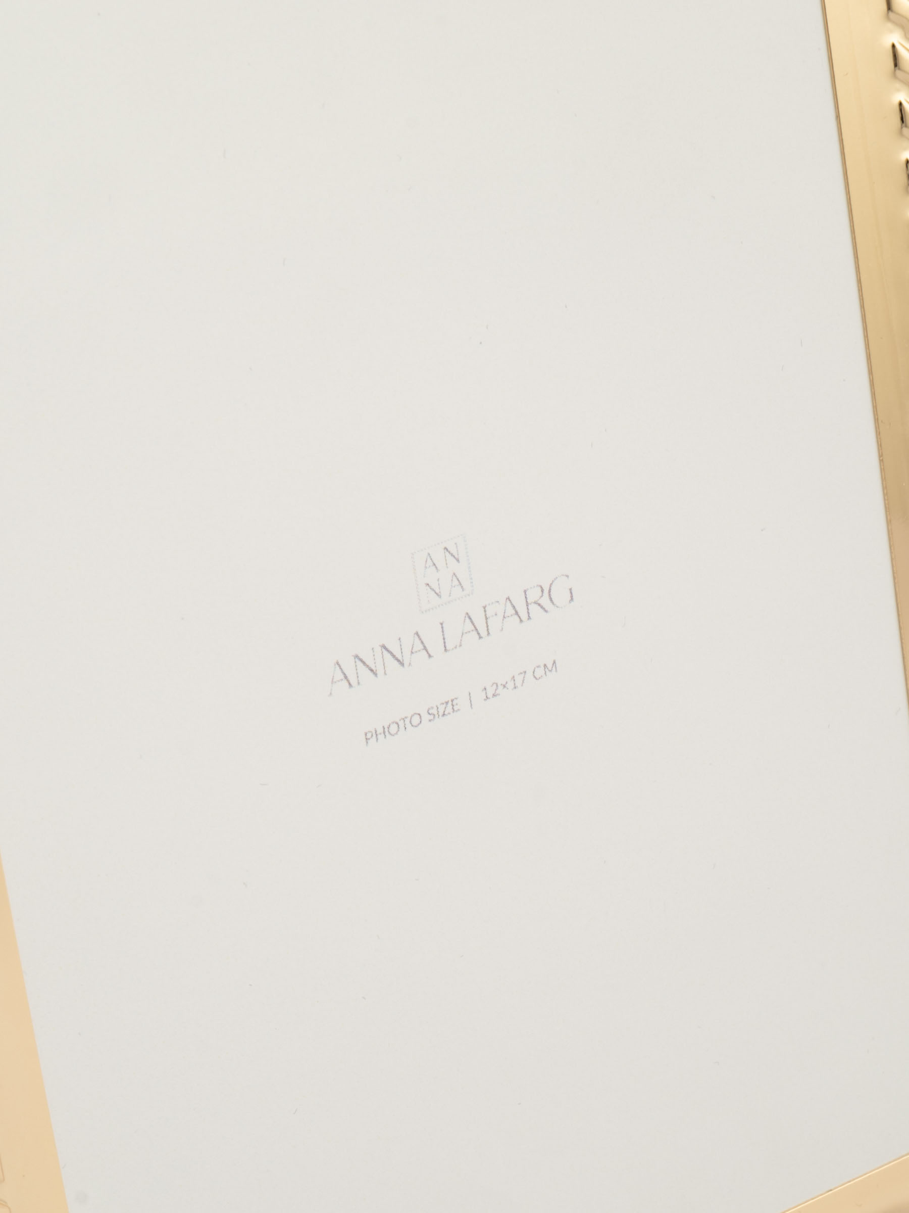 Фоторамка, 14х19 см, металл/стекло, золотистая, Ребристый кант, Museum