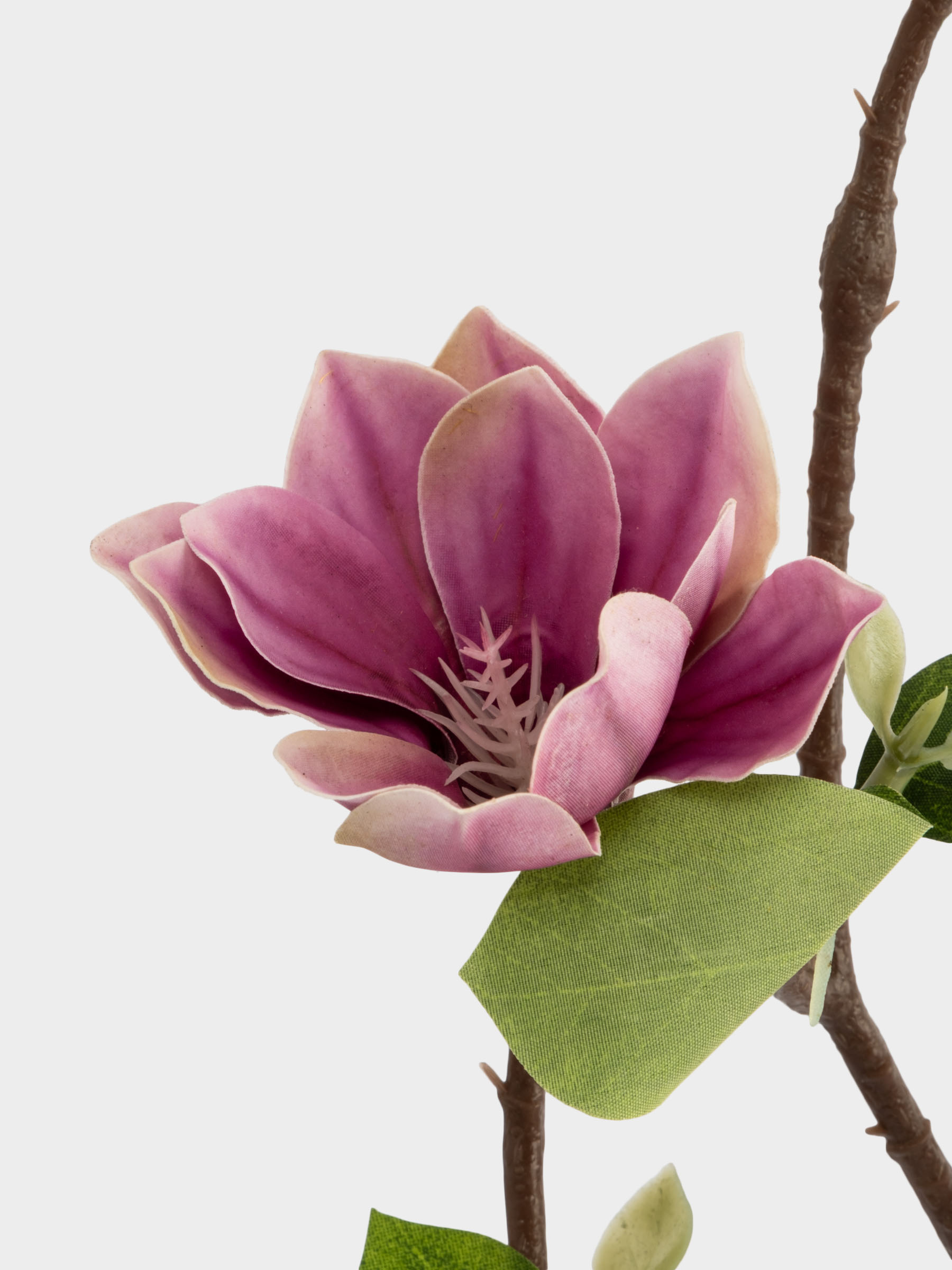 Ветка декоративная, 53 см, полиэстер/металл, Розовый цветок, Interior spring