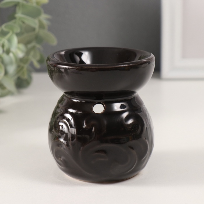 Аромалампа для эфирных масел «Геометрия и растительность», керамика, 7.5×8.5×9 см, МИКС