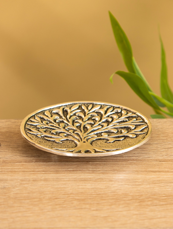 Подставка под благовония «Священное дерево», 10.5 см, алюминий