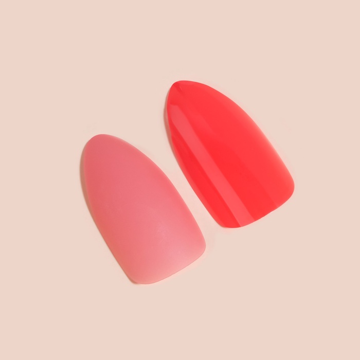 Накладные ногти, 24 шт., с клеевыми пластинами, форма миндаль, цвет неоновые/матовые, розовые