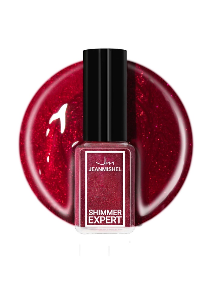 Лак для ногтей с эффектом геля SHIMMER тон S114 вишнево-золотой искрящийся, 6 мл