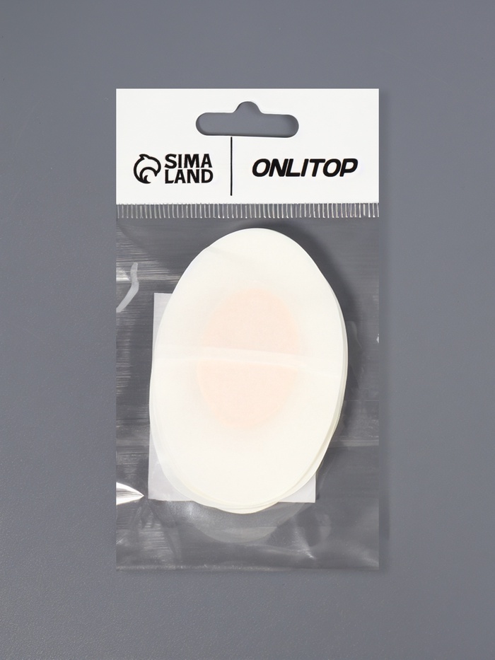 Пластырь для ног, набор - 10 шт., на клеевой основе, бежевый