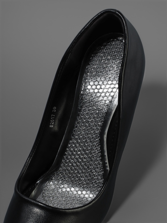 Полустельки для обуви, универсальные, массажные, силиконовые, 20.5×7 см, пара, прозрачные