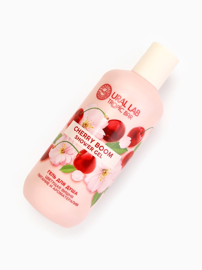 Гель для душа женский, 300 мл, аромат цветущей вишни, URAL LAB