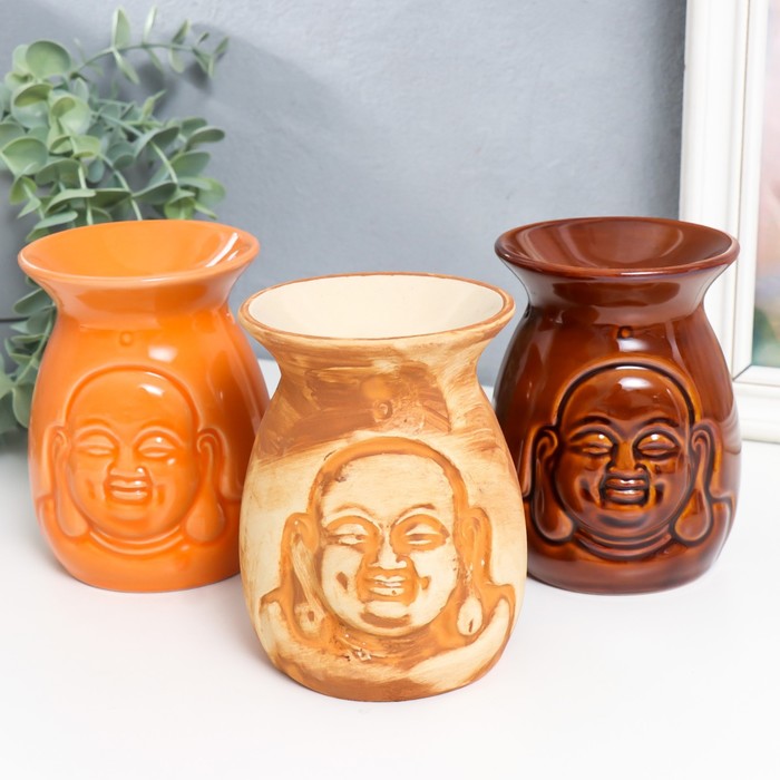 Аромалампа для эфирных масел «Довольный Хотей», керамика, 9.5×9.5×12 см, МИКС