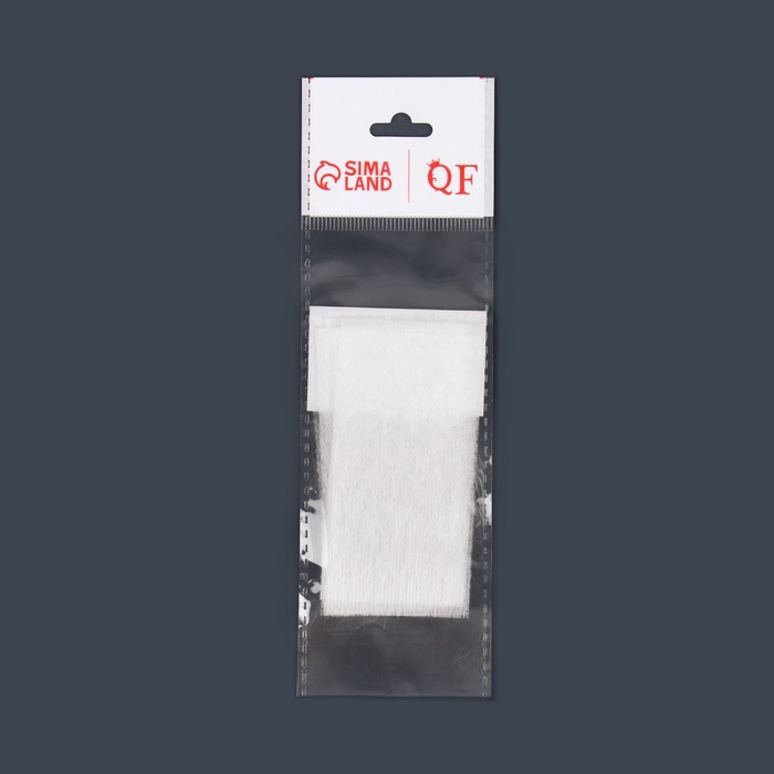 Шелк стекловолокно для наращивания ногтей, 8×4 см, 10 листов, белое