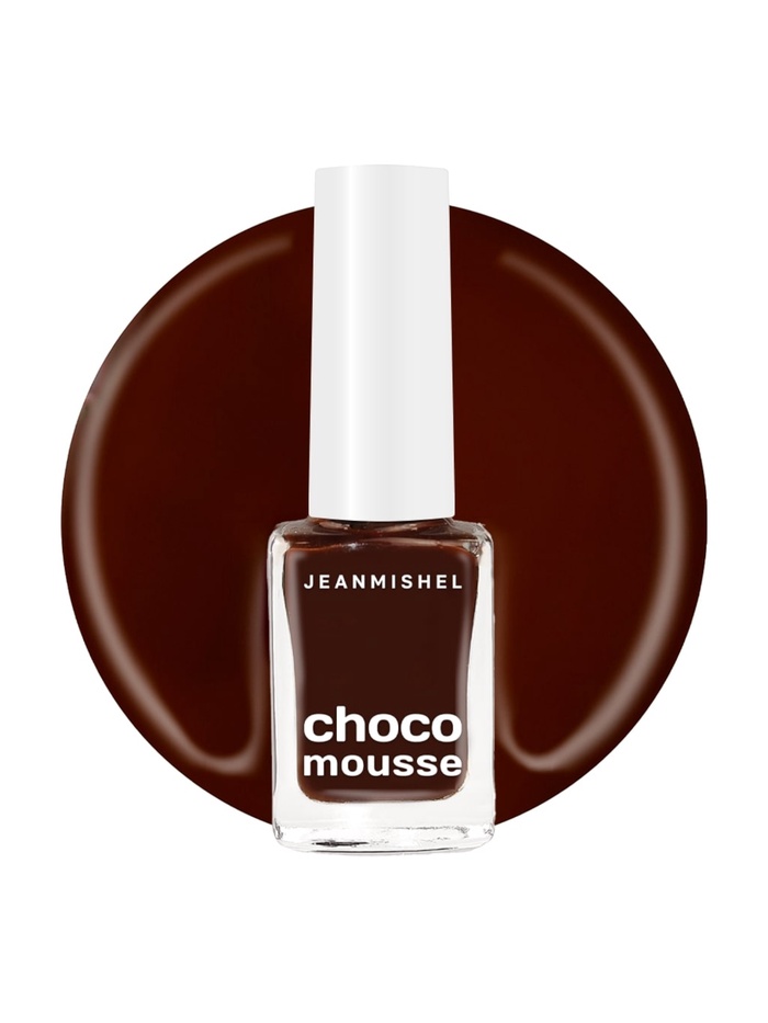 Лак для ногтей Jeanmishel, шоколадно-вишневый, глянцевый, тон 470, 6 мл