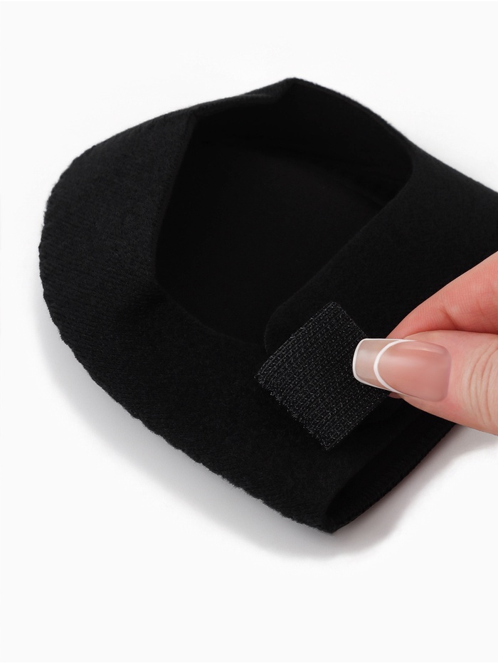 Подпяточники с силиконовой вставкой, универсальные, размер 36-46, чёрный