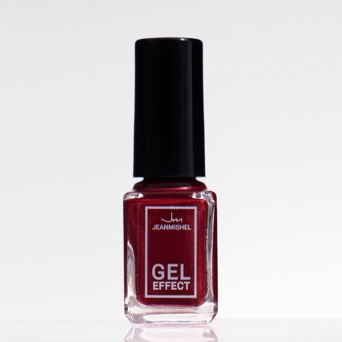 Лак для ногтей с эффектом геля Jeanmishel, тон 152, розовый тёмно-красный, 6 мл