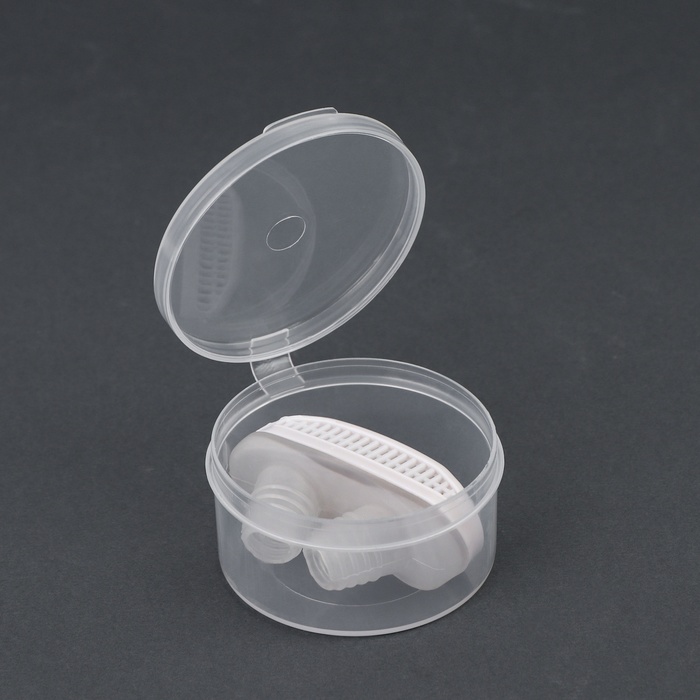 Приспособление против храпа, в футляре, 5×3.5×2 см, белое