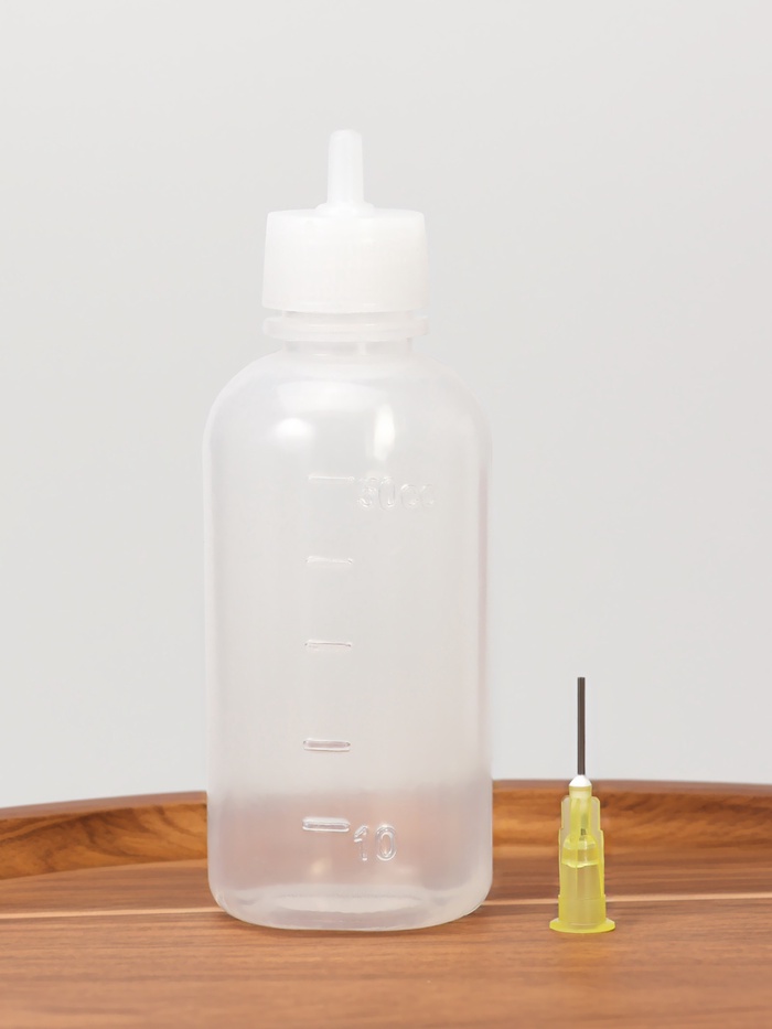 Бутылочка с иглой, со шкалой деления, 50 мл, прозрачная