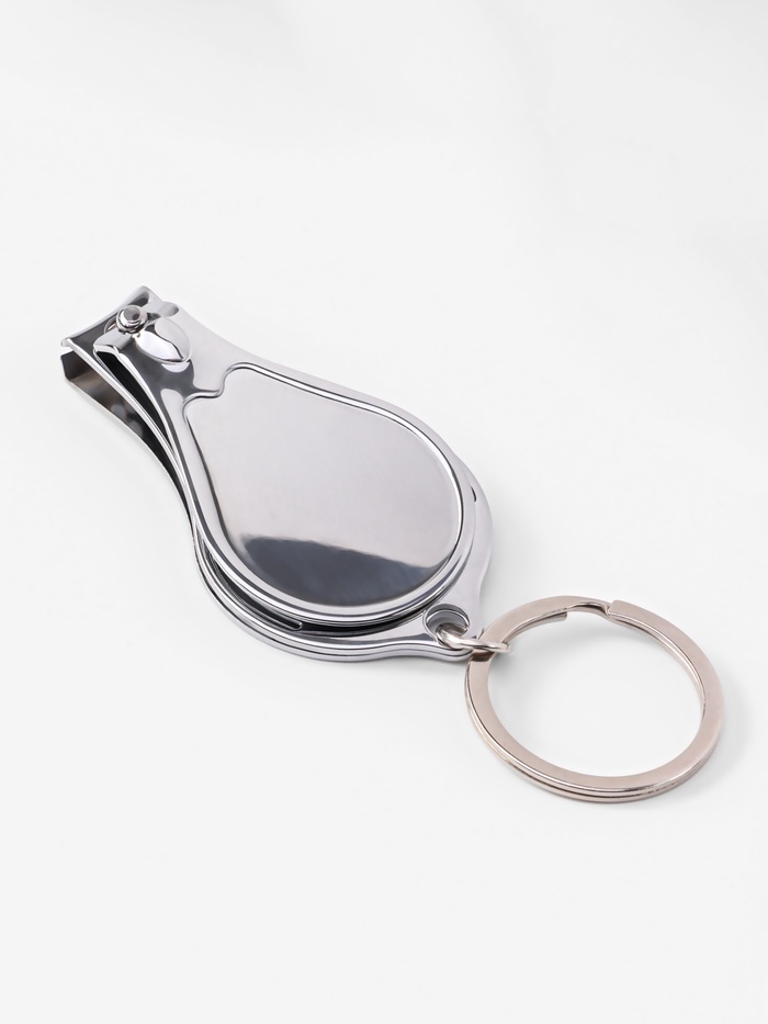 Кусачки книпсер маникюрные, на брелоке, с пилкой, с открывашкой, 6.5 см